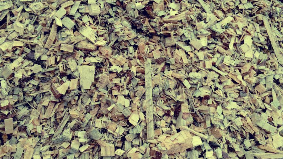 Wood chips and sawdust